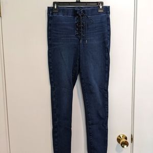 American Eagle Lace Up Pull-On Jeggings